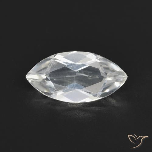 1.97ct 天然 青みがかったホワイト トパーズ, マーキーズ, VVS