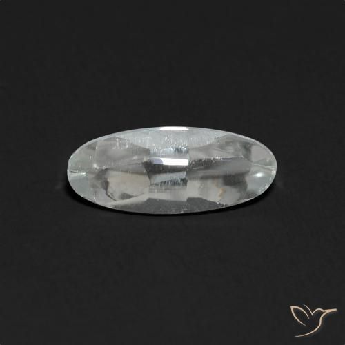 1.40ct 天然 クリアホワイト トパーズ, 楕円形, 透明