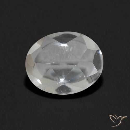 3.30ct 天然 クリアホワイト トパーズ, 楕円形, 透明