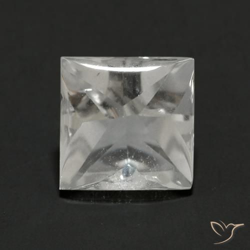 2.32ct 天然 クリアホワイト トパーズ, 四角形, 透明