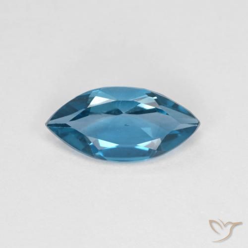 1.17ct 天然 スイスブルー トパーズ, マーキーズ, VS