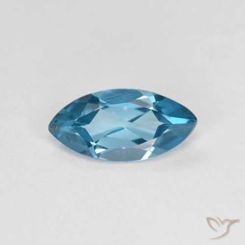 1.15ct 天然 ロンドンブルー トパーズ, マーキーズ, VS