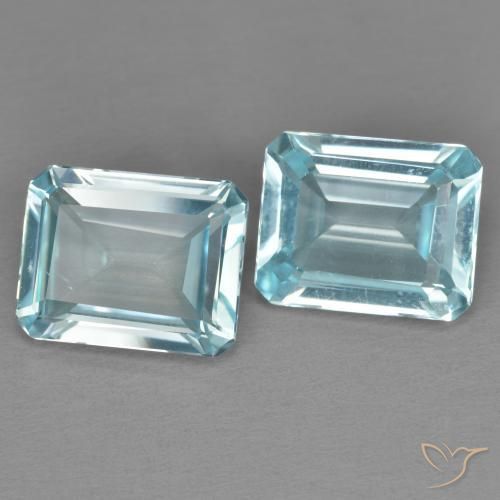 Shop natural 7.49ct スカイブルー トパーズ gems, 八角形 / エメラルドカット, from ブラジル at GemSelect. In stock, global shipping!