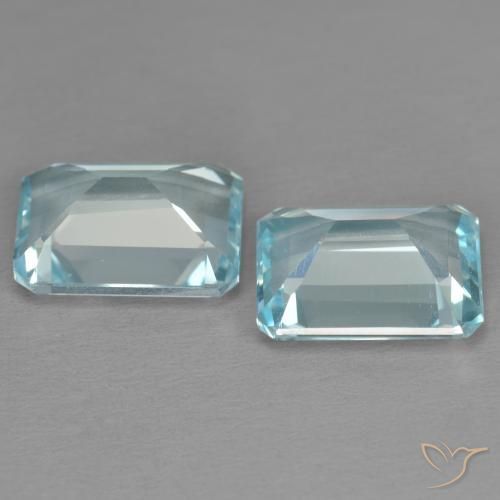 Shop natural 7.49ct スカイブルー トパーズ gems, 八角形 / エメラルドカット, from ブラジル at GemSelect. In stock, global shipping!