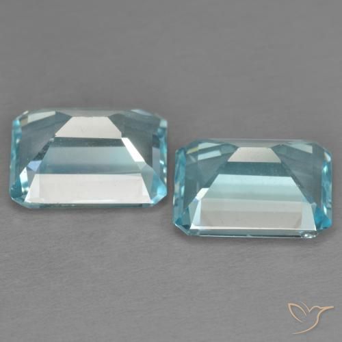 Shop natural 7.39ct スカイブルー トパーズ gems, 八角形 / エメラルドカット, from ブラジル at GemSelect. In stock, global shipping!