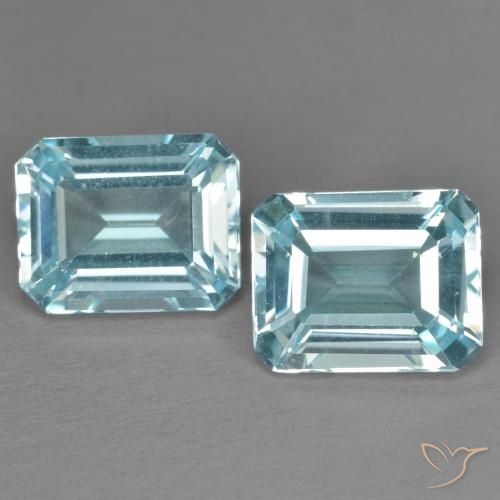 3.69ct 天然 スカイブルー トパーズ, 八角形 / エメラルドカット 3.69ct 天然 スカイブルー トパーズ, 八角形 / エメラルドカット