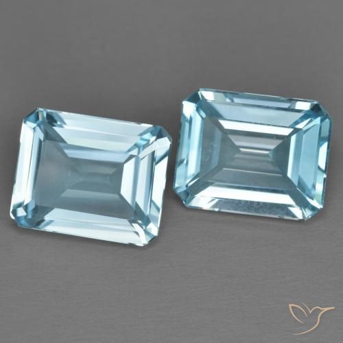 【2024年新作】 3.69ct エメラルドカット / 八角形 トパーズ, スカイブルー 天然 バトルスピリッツ