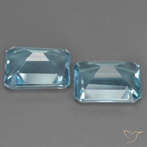 Shop natural 6.99ct スカイブルー トパーズ gems, 八角形 / エメラルドカット, from ブラジル at GemSelect. In stock, global shipping!