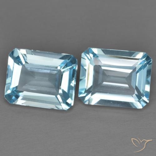 Shop natural 7.75ct スカイブルー トパーズ gems, 八角形 / エメラルドカット, from ブラジル at GemSelect. In stock, global shipping!