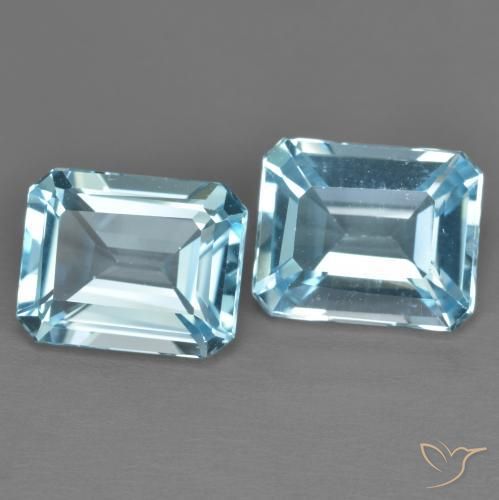 Shop natural 8.15ct スイスブルー トパーズ gems, 八角形 / エメラルドカット, from ブラジル at GemSelect. In stock, global shipping!
