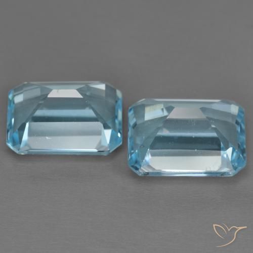 Shop natural 8.15ct スイスブルー トパーズ gems, 八角形 / エメラルドカット, from ブラジル at GemSelect. In stock, global shipping!