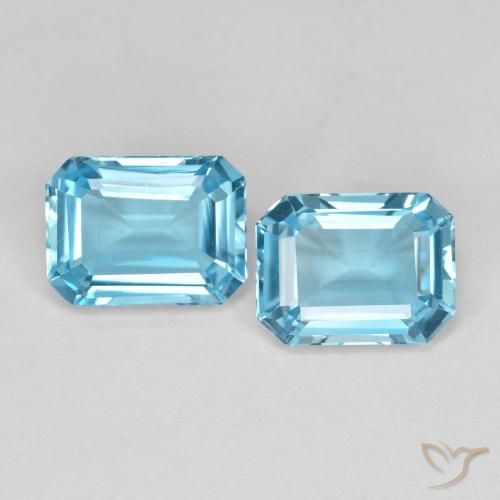 Shop natural 3.66ct スイスブルー トパーズ gems, 八角形 / エメラルドカット, from ブラジル at GemSelect. In stock, global shipping!