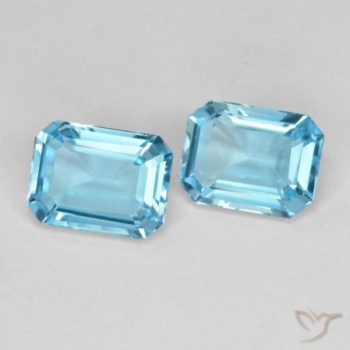 Shop natural 3.66ct スイスブルー トパーズ gems, 八角形 / エメラルドカット, from ブラジル at GemSelect. In stock, global shipping!