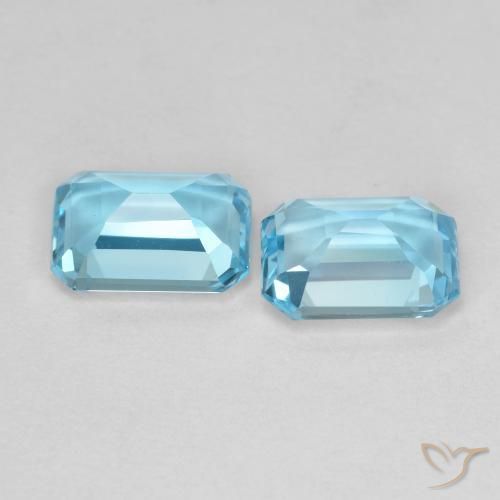 Shop natural 3.66ct スイスブルー トパーズ gems, 八角形 / エメラルドカット, from ブラジル at GemSelect. In stock, global shipping!