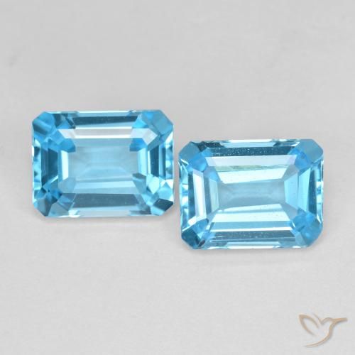 自然派の商品を探す 3.84ct スイスブルー トパーズ 宝石, エメラルドカット, ブラジル からGemSelectで. 在庫あり、世界各国へ発送!