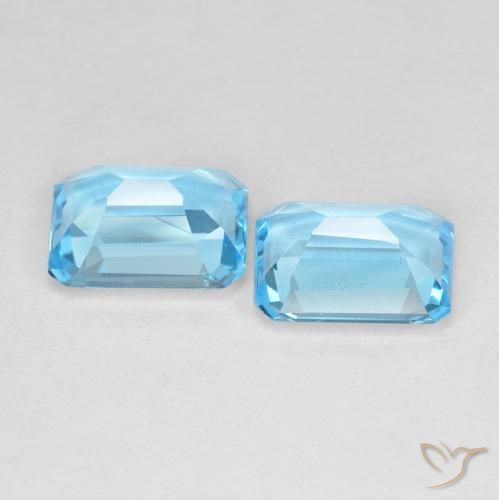 自然派の商品を探す 3.84ct スイスブルー トパーズ 宝石, エメラルドカット, ブラジル からGemSelectで. 在庫あり、世界各国へ発送!