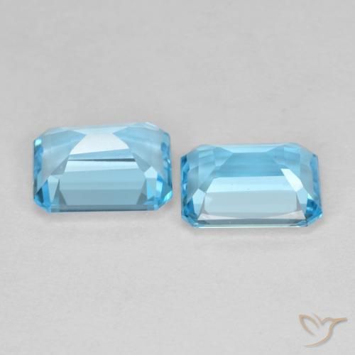 Shop natural 3.88ct スイスブルー トパーズ gems, 八角形 / エメラルドカット, from ブラジル at GemSelect. In stock, global shipping!