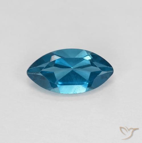 1.37ct 天然 ロンドンブルー トパーズ, マーキーズ, VS