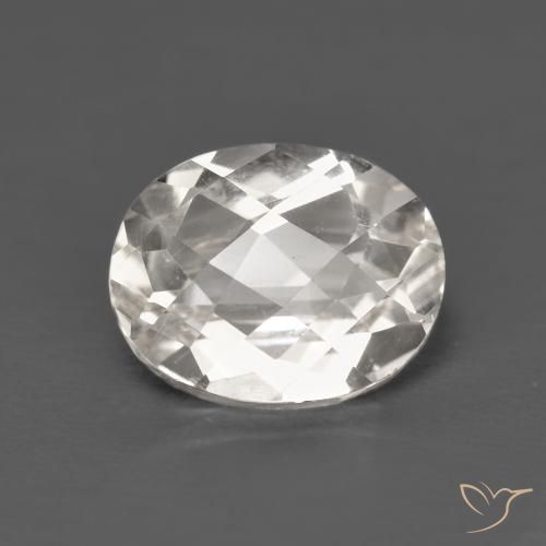 3.49ct 天然 ウォームホワイト トパーズ, 楕円形, VVS