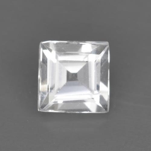 0.52ct 天然 ホワイト トパーズ, 四角形, VVS-VS