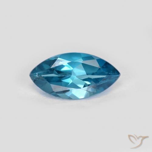 1.20ct 天然 ロンドンブルー トパーズ, マーキーズ, VS