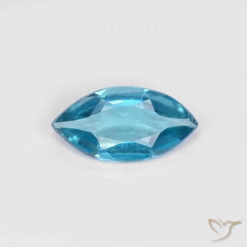 0.91ct 天然 ロンドンブルー トパーズ, マーキーズ, VS