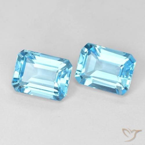Shop natural 4.03ct スイスブルー トパーズ gems, 八角形 / エメラルドカット, from ブラジル at GemSelect. In stock, global shipping!