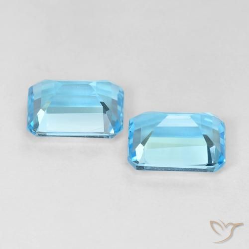 Shop natural 4.03ct スイスブルー トパーズ gems, 八角形 / エメラルドカット, from ブラジル at GemSelect. In stock, global shipping!