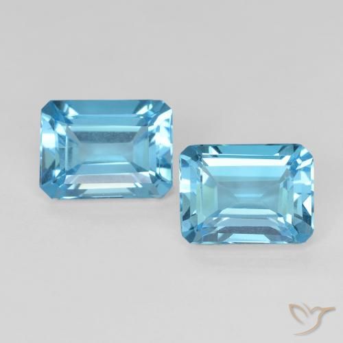 Shop natural 3.75ct スイスブルー トパーズ gems, 八角形 / エメラルドカット, from ブラジル at GemSelect. In stock, global shipping!