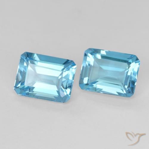 Shop natural 3.75ct スイスブルー トパーズ gems, 八角形 / エメラルドカット, from ブラジル at GemSelect. In stock, global shipping!