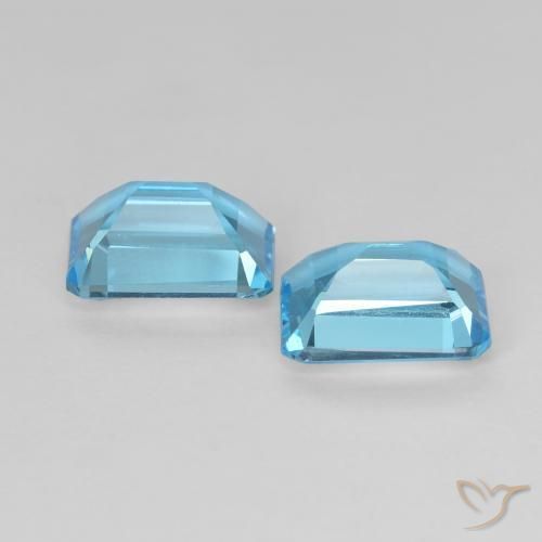 Shop natural 3.75ct スイスブルー トパーズ gems, 八角形 / エメラルドカット, from ブラジル at GemSelect. In stock, global shipping!