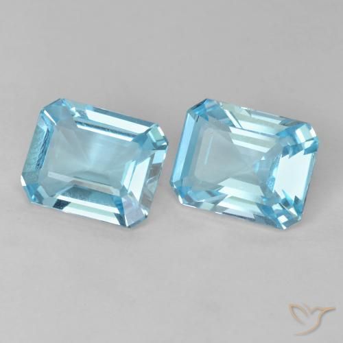 Shop natural 4.26ct スイスブルー トパーズ gems, 八角形 / エメラルドカット, from ブラジル at GemSelect. In stock, global shipping!