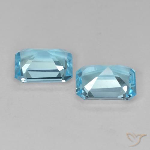 Shop natural 4.26ct スイスブルー トパーズ gems, 八角形 / エメラルドカット, from ブラジル at GemSelect. In stock, global shipping!