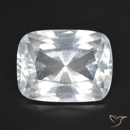 11.22ct 天然 ホワイト トパーズ, クッション, VVS-VS