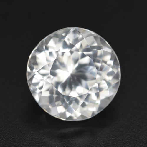 5.85ct 天然 ホワイト トパーズ, ラウンド, VVS-VS