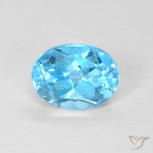 1.69ct 天然 スイスブルー トパーズ, 楕円形, VS