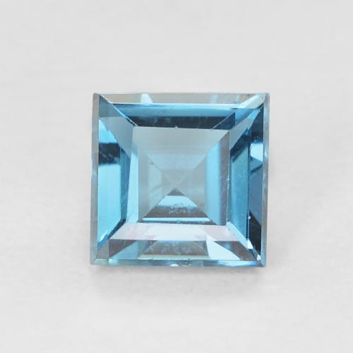 0.79ct 天然 ロンドンブルー トパーズ, 四角形, VVS