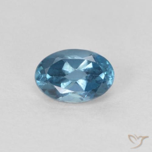 0.70ct 天然 ロンドンブルー トパーズ, 楕円形, VVS