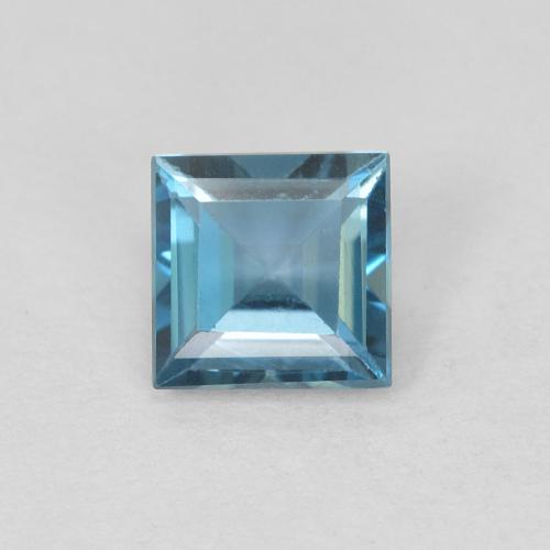0.76ct 天然 ロンドンブルー トパーズ, 四角形, VVS-VS