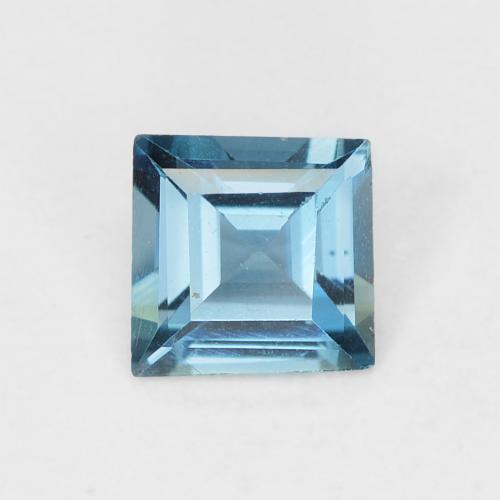 0.59ct 天然 ロンドンブルー トパーズ, 四角形, VVS-VS