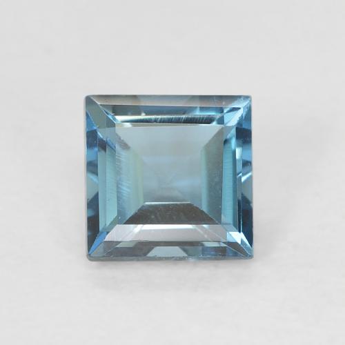 0.76ct 天然 ロンドンブルー トパーズ, 四角形, VVS-VS