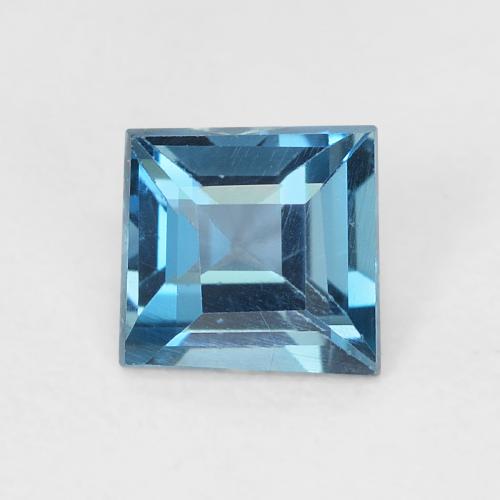 0.65ct 天然 ロンドンブルー トパーズ, 四角形, VVS