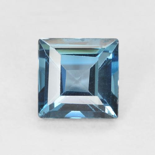 0.77ct 天然 ロンドンブルー トパーズ, 四角形, VVS-VS