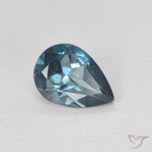 0.83ct 天然 ロンドンブルー トパーズ, 洋梨の形, VVS, Photo A