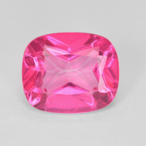 6.33ct 天然 ミディアムピンク トパーズ, クッション, VVS