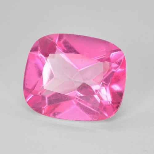 6.41カラットの天然Medium Dark-Pinkトパーズ、クッション、VVS
