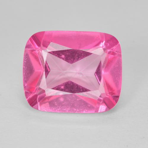 7.06ct 天然 ホットピンク トパーズ, クッション, VVS