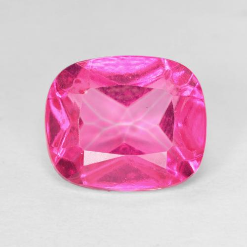 6.22ct 天然 濃いマゼンタ トパーズ, クッション, VVS-VS