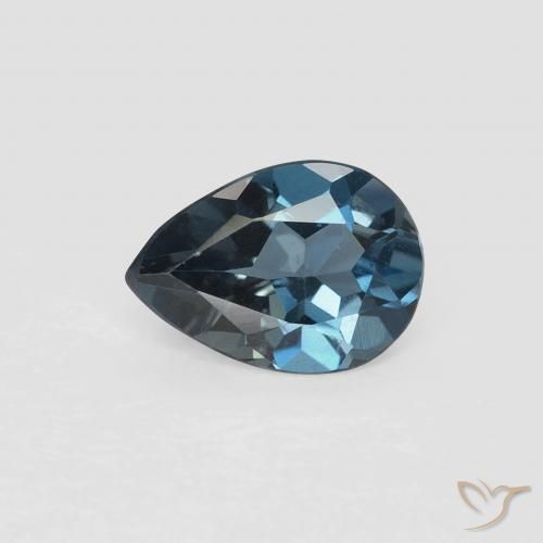 0.71ct 天然 ロンドンブルー トパーズ, 洋梨の形, VVS-VS