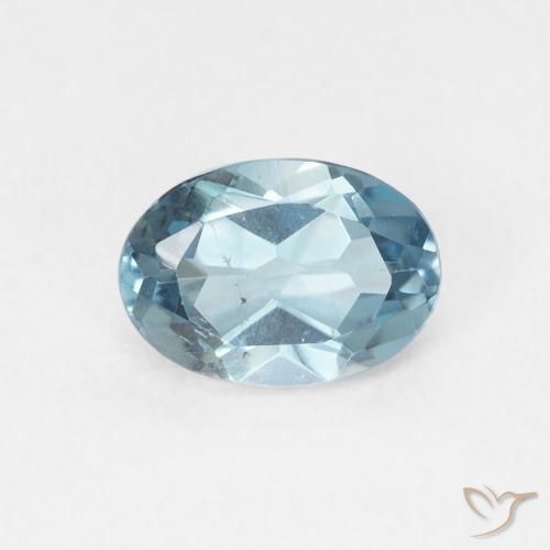 1.13ct 天然 ロンドンブルー トパーズ, 楕円形, VVS
